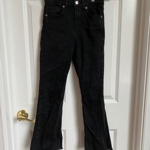 Zara Cropped Flare Jeans